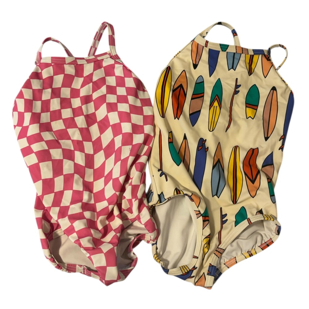 Hanna Andersson 3T Kids Two-Pack One Piece Swimsuit Bundle NWOT